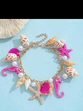 Beach Themed Seashell Bracelet